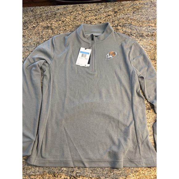 NWT Phoenix Mercury Pullover Adult Medium Nike Dri Fit WNBA 1/4 Zip Grey WNBA - Picture 2 of 10
